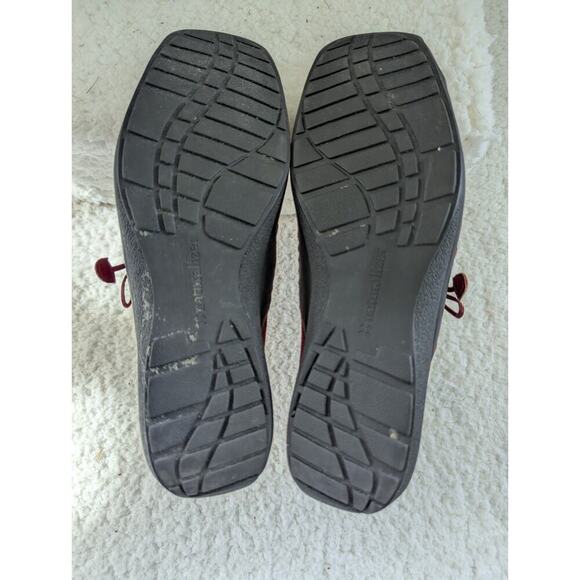 Naturalizer Detail Red Slip On Leather Suede Mules Loafers Comfort Shoes sz 8 - Picture 6 of 8